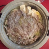 豚バラ肉の蒸し鍋